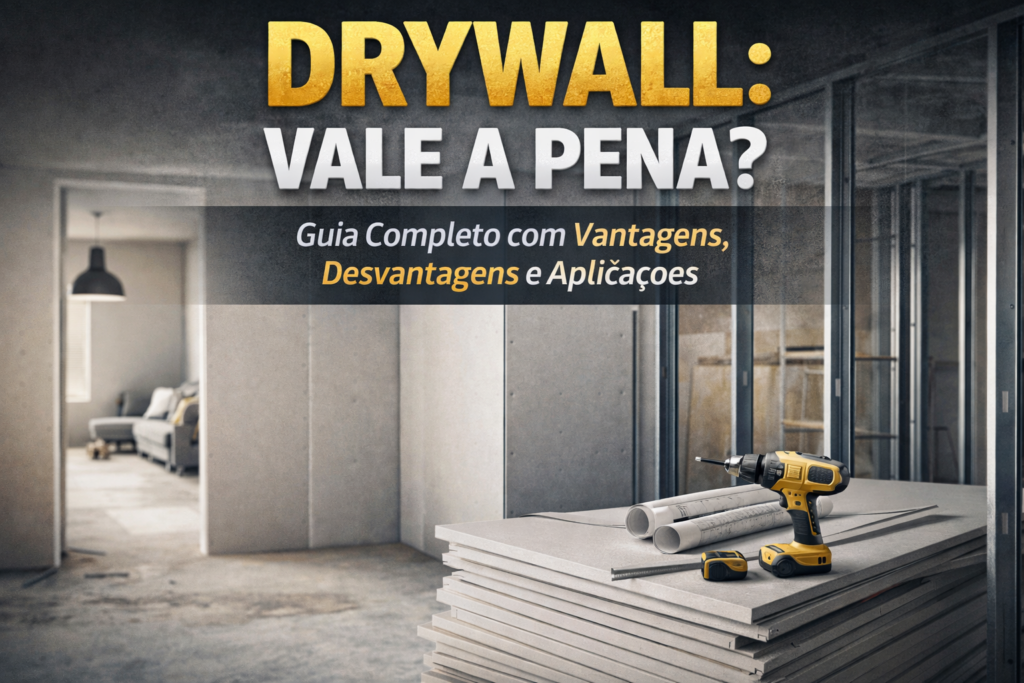 Drywall: Vale a Pena? Guia Completo com Vantagens, Desvantagens e Aplicações